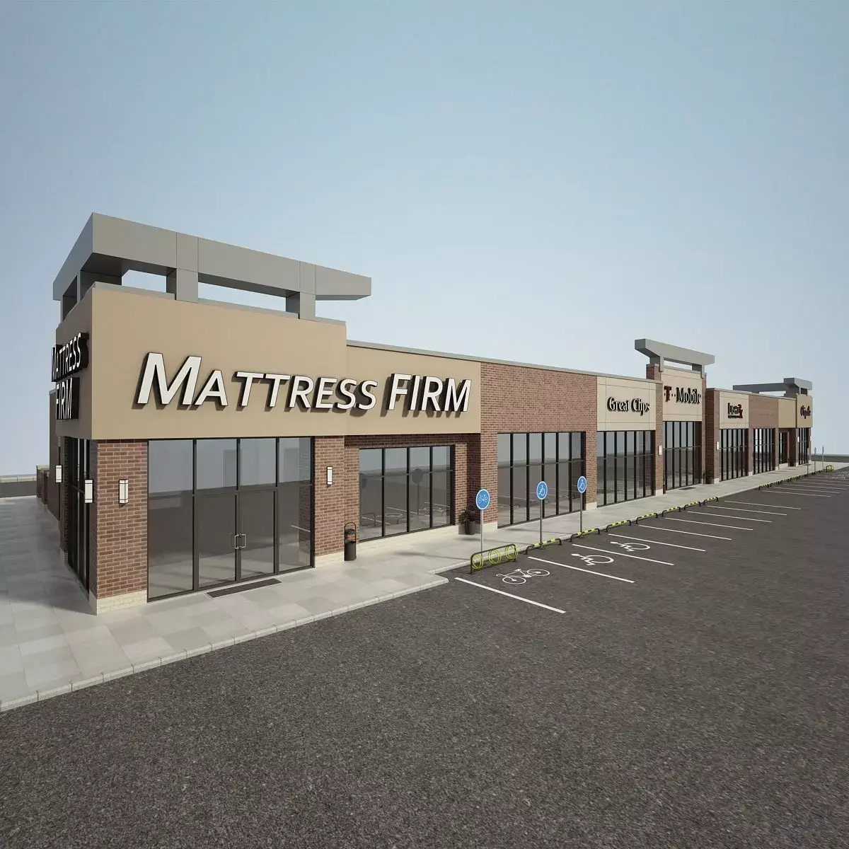 Retail Store Building 3D model get