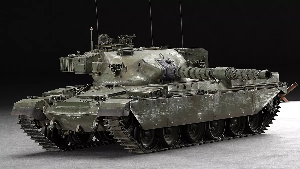 Chieftain Mk5 MBT - 4 Skins and Destroyed Version Included 3D model