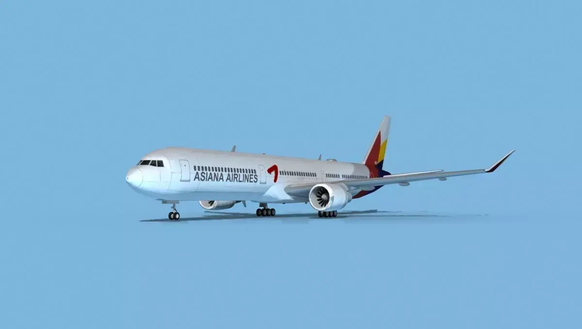Boeing 767-400 Asiana 3D model