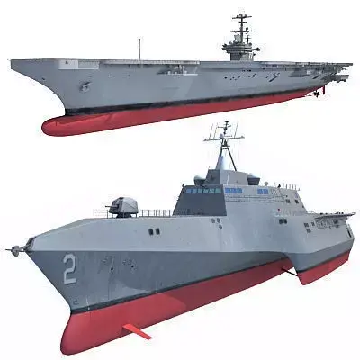 Collection of 2 US Navy Ships  3D model