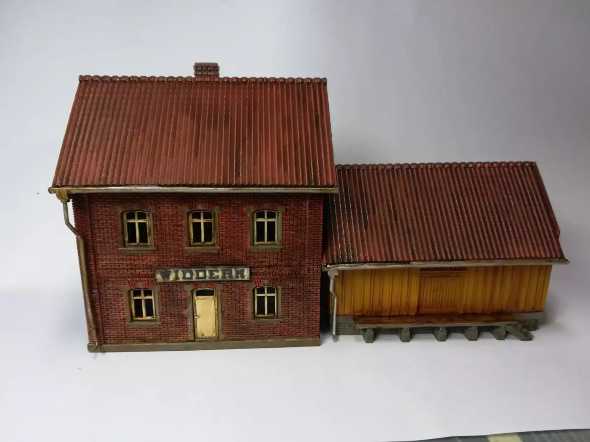 German narrow gauge station Widdern 1-87 resin 3D print model
