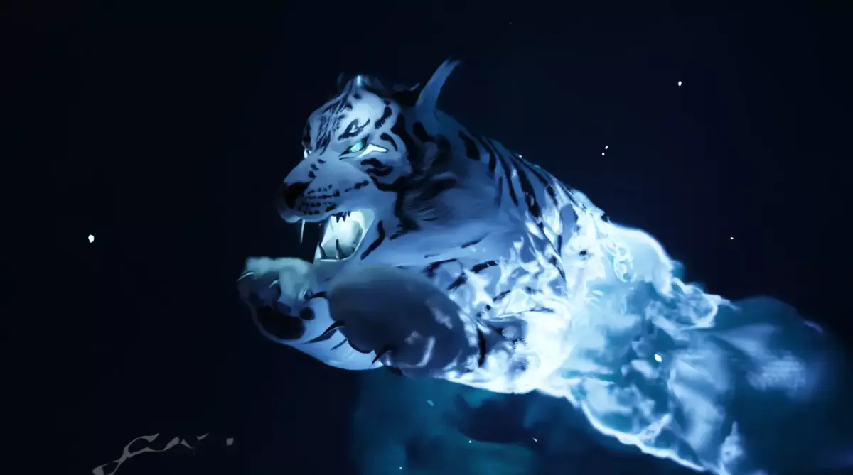 Divine Eclipse - Fantasy Tiger High Poly 3D model