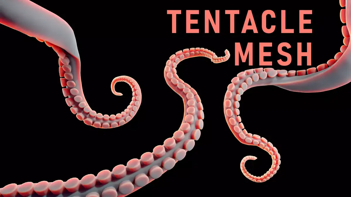 Tentacle Mesh Free 3D model