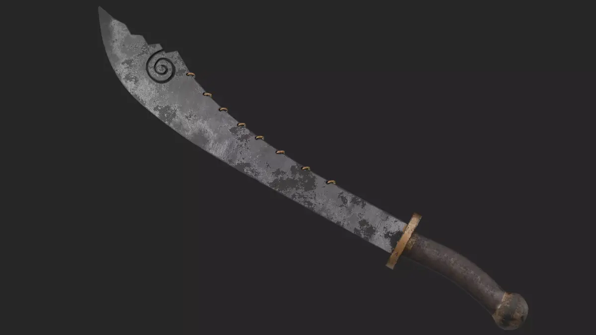 Dao Sword model weapon equipment 4k and 2k Free model Free 3D model
