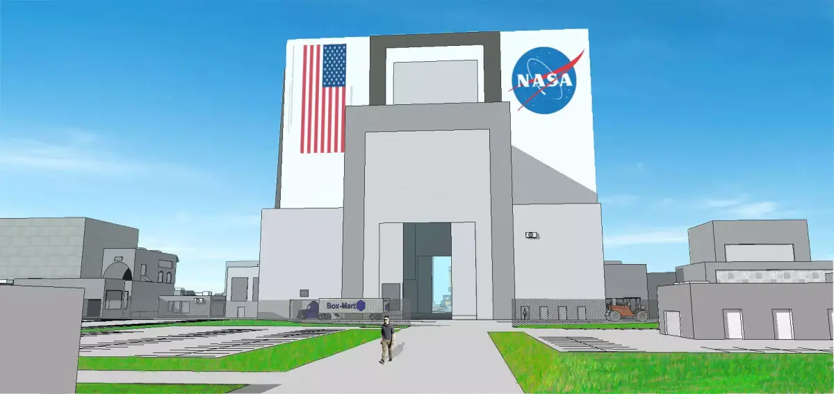 Nasa vehicle assembly building Low-poly 3D model purchase