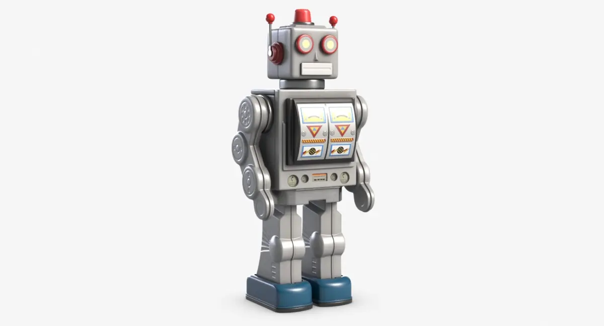 Vintage Robot Toy 1 3D model