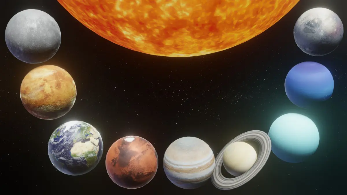 Photorealistic Solar System 3D Model