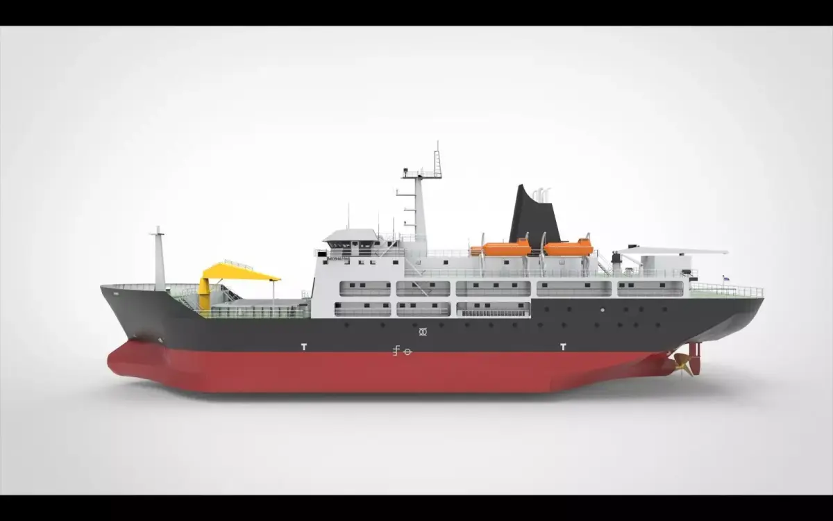 cargo passanger  shipI 3D model