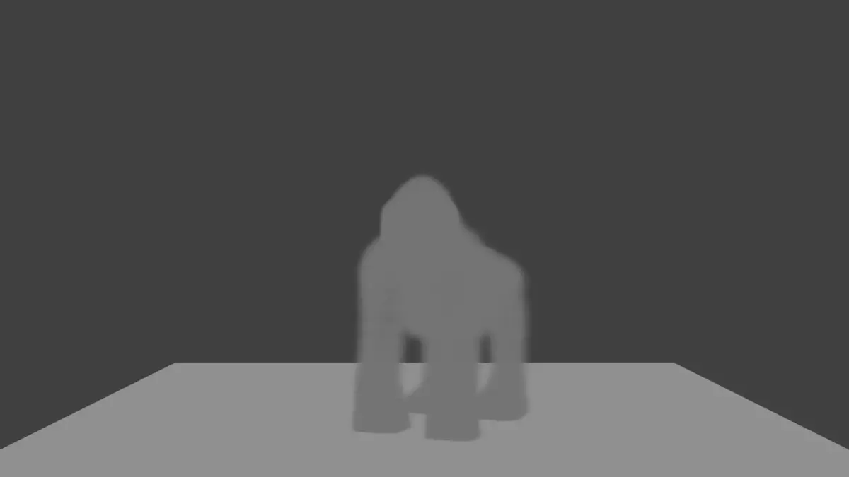 GORILLA MADE IN BLENDER Low-poly 3D model