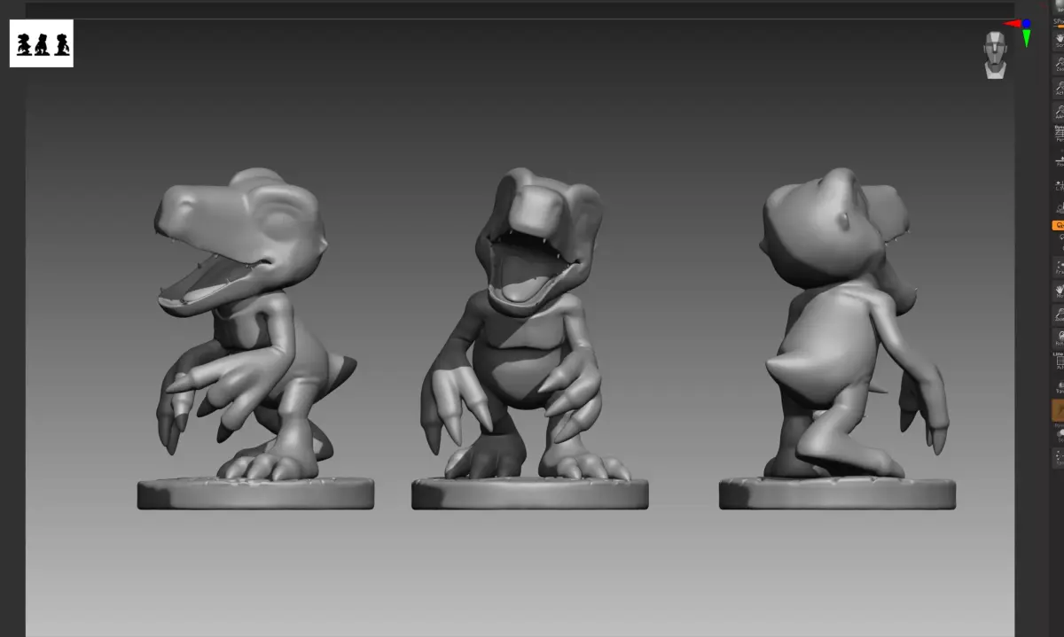 Agumon Digimon 3D print OBJ STL 3D print model