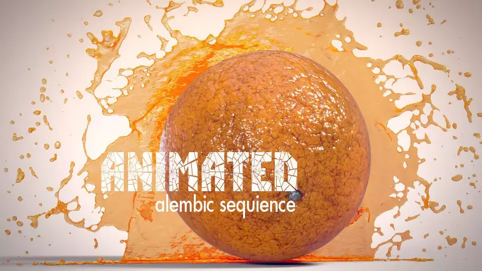 Orange Juice Explode Alembic Sequence 3D model