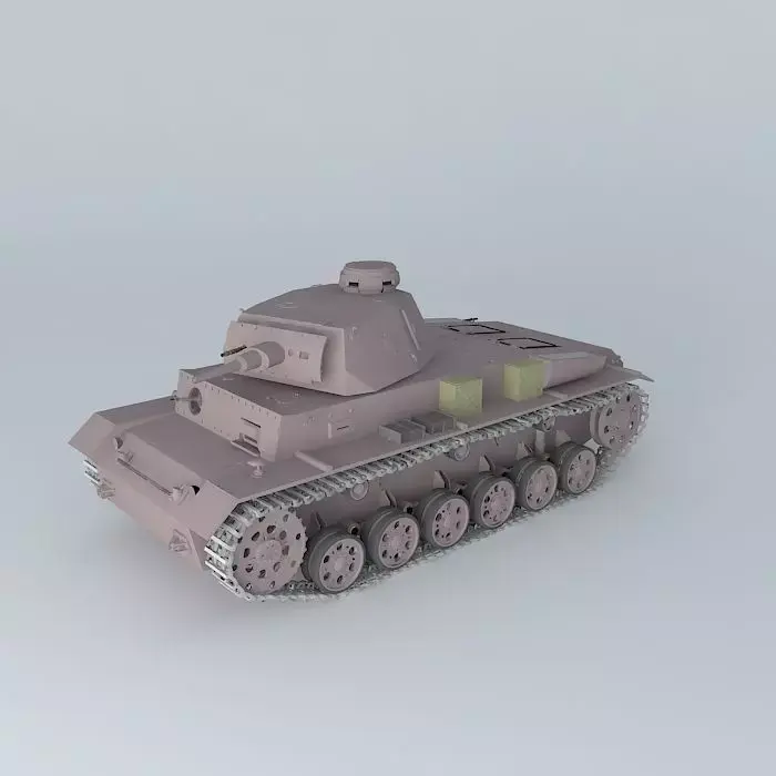 Panzer III Ausf F Sd.Kfz 141 3D model