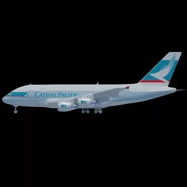 Cathay Pacific Textured Jet 3D model