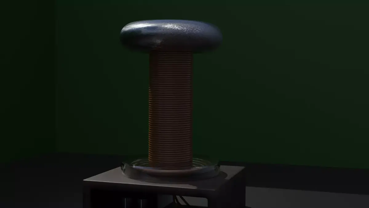 TESLA COIL Free low-poly 3D model
