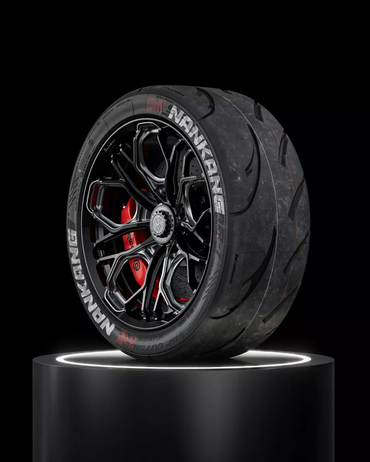 Nankang SemiSlick Sportnex AR1 245 40 ZR18 XL 100TW 3D model