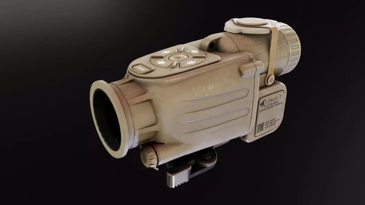 EOTech CNVDT thermal night vision Low-poly 3D model