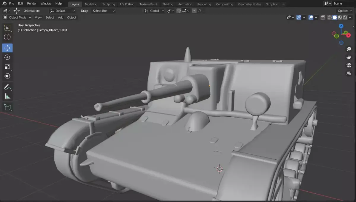 Base Mesh Tank Free Download Free low-poly 3D model