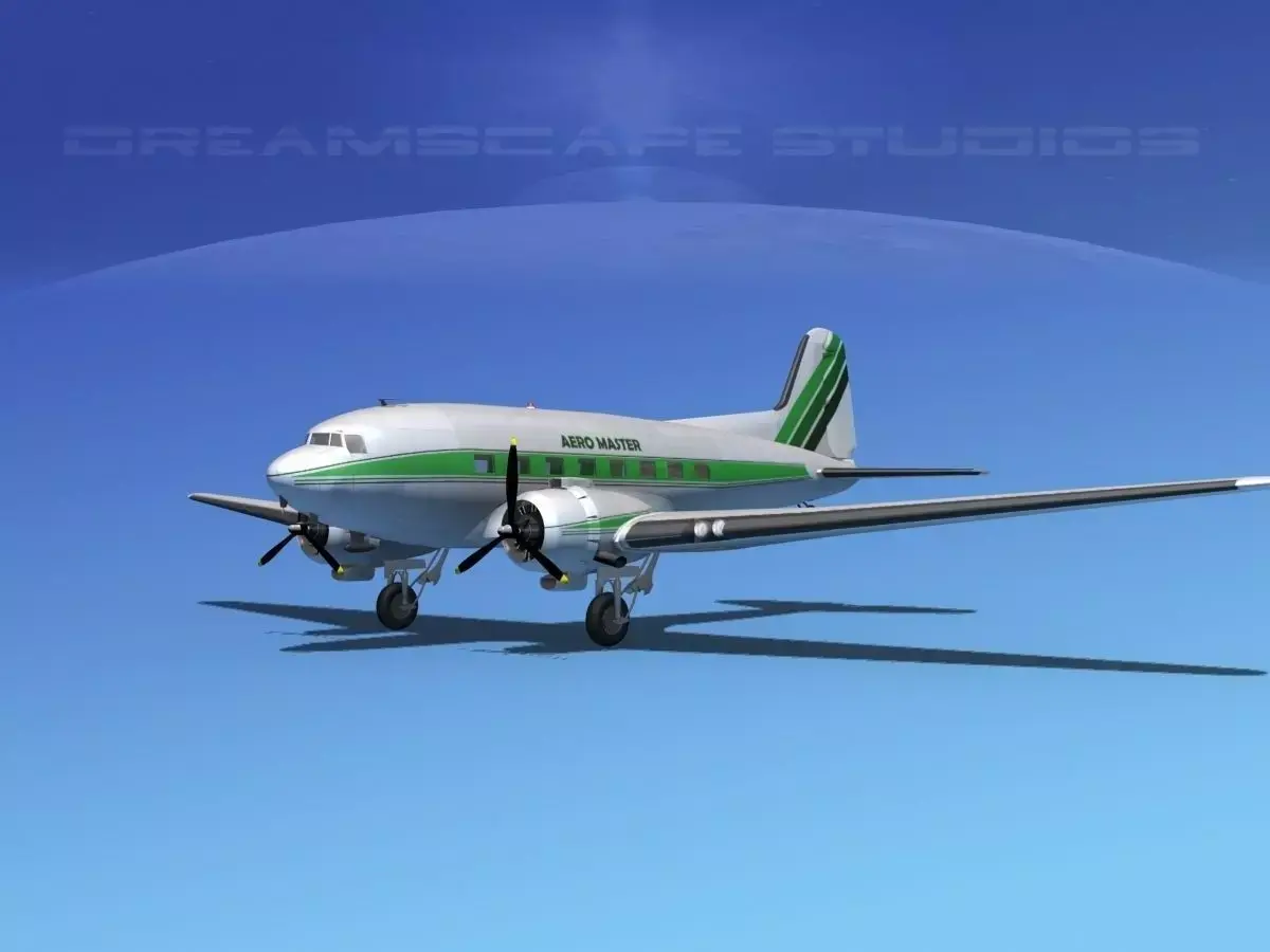 Douglas DC-3 Aero Master 3D model