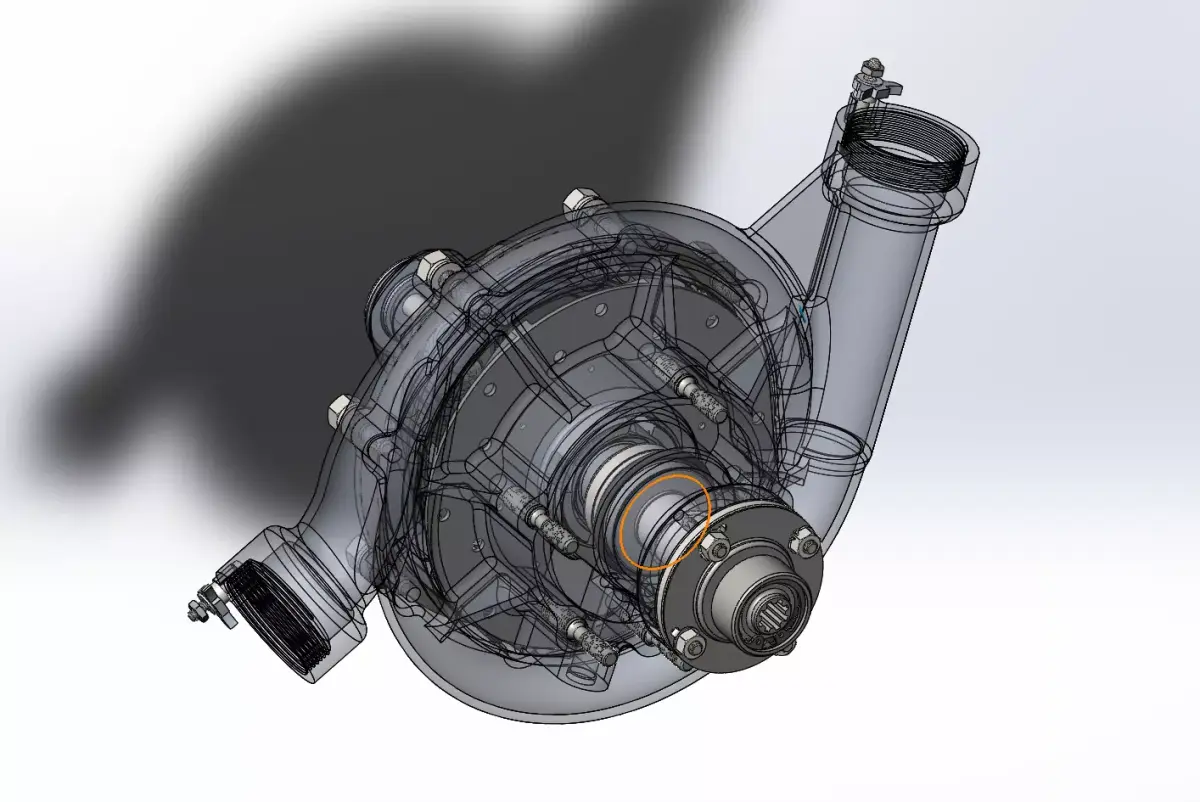 Vane pump 3D model