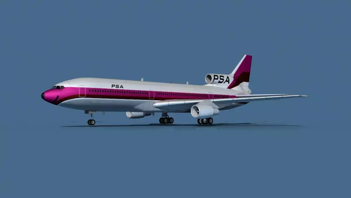 Lockheed L-1011-50 PSA 3D model