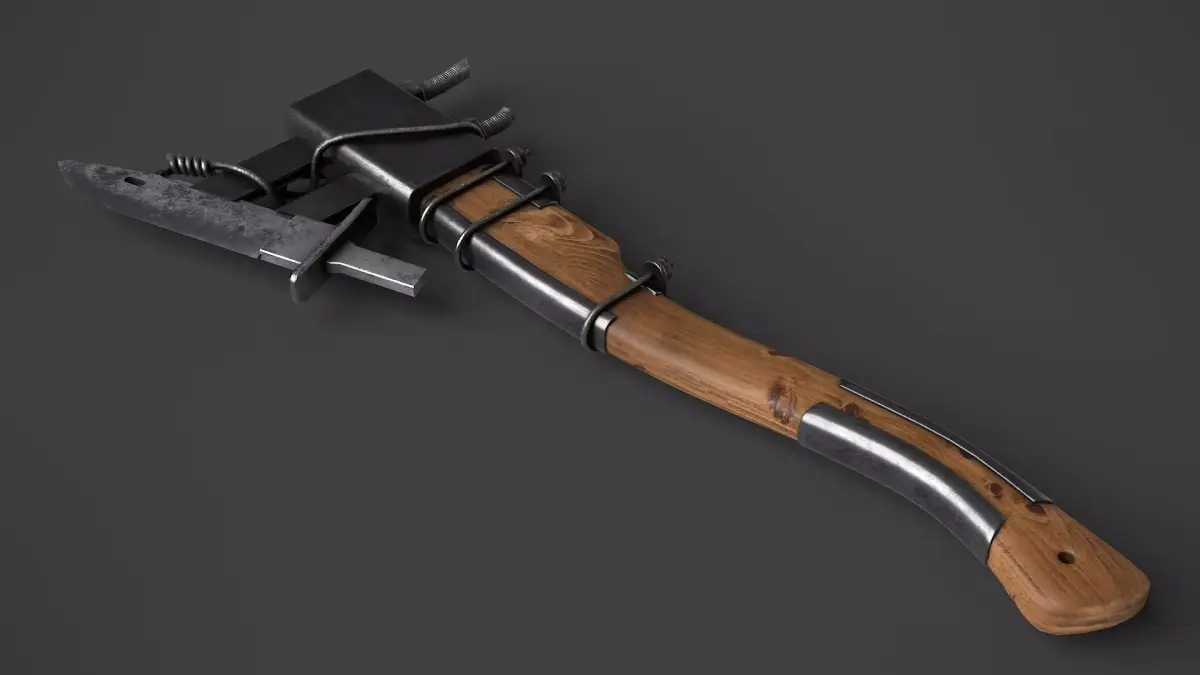 Modifiable Strike Weapon 13 Low-poly 3D model