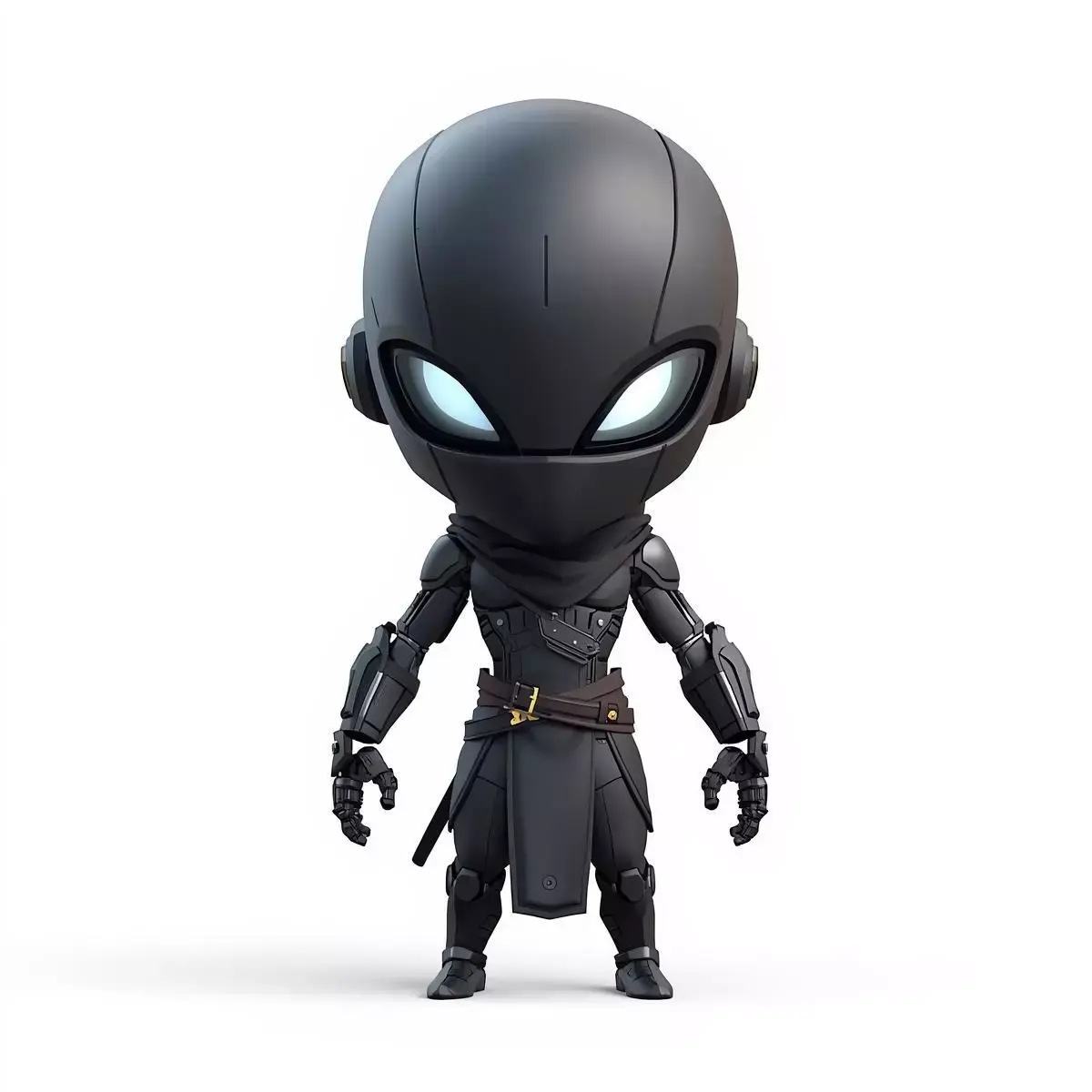 Aesthetic Heavy Combat Chibi 3D Model Low-poly 3D model purchase