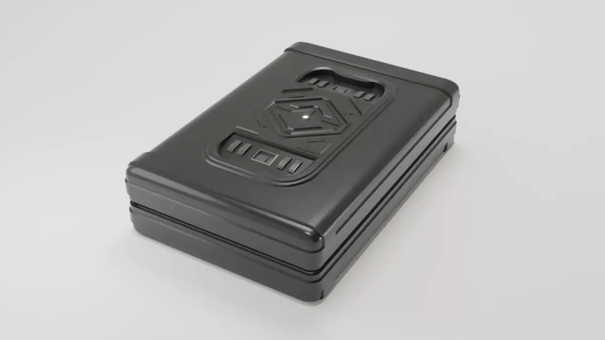 Sci-Fi Case 3 Low-poly 3D model