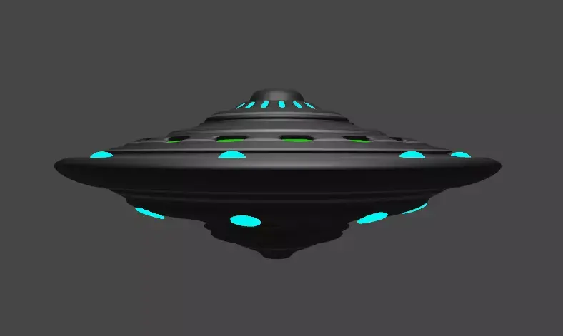 UFO Alien Spaceship 3d Model spaceship Low poly Ufo 2  3D model