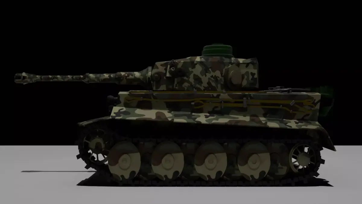 Military Tank Low-poly 3D model buy
