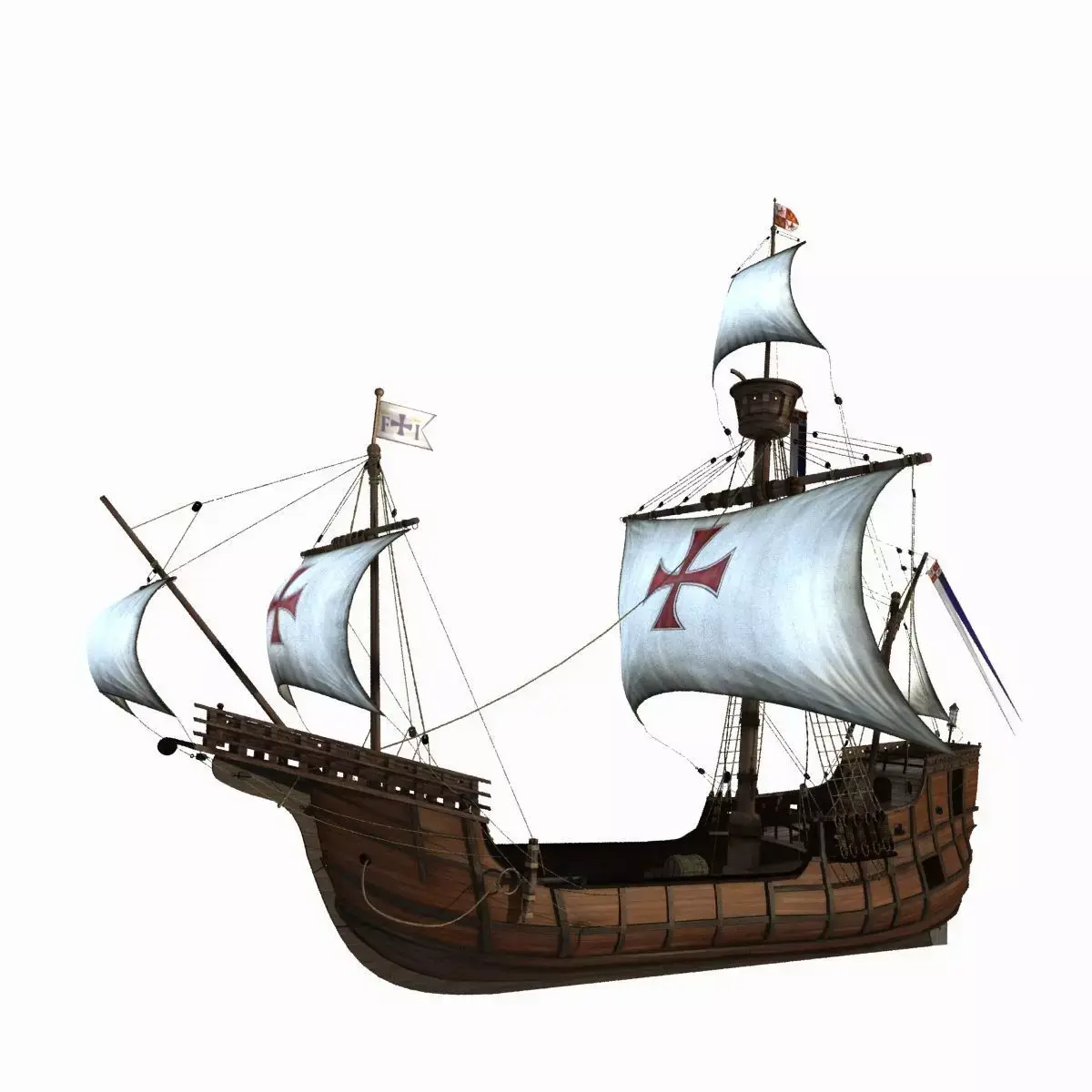 Columbus sailboat 3D model