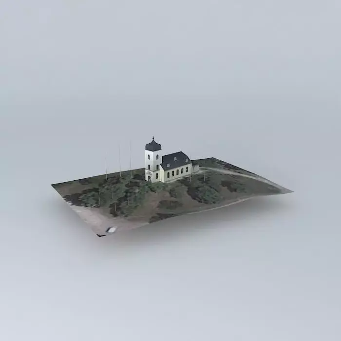 Riga Bikeru Evangelical Lutheran Church Free 3D model