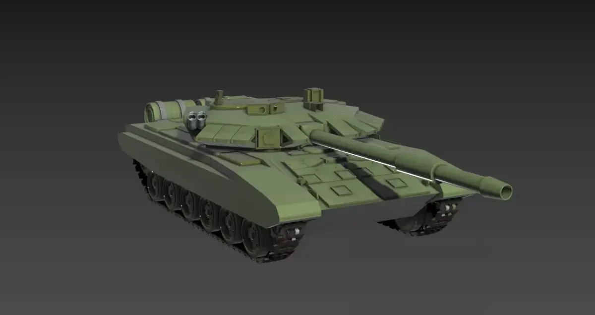 T-90A military tank 3D model