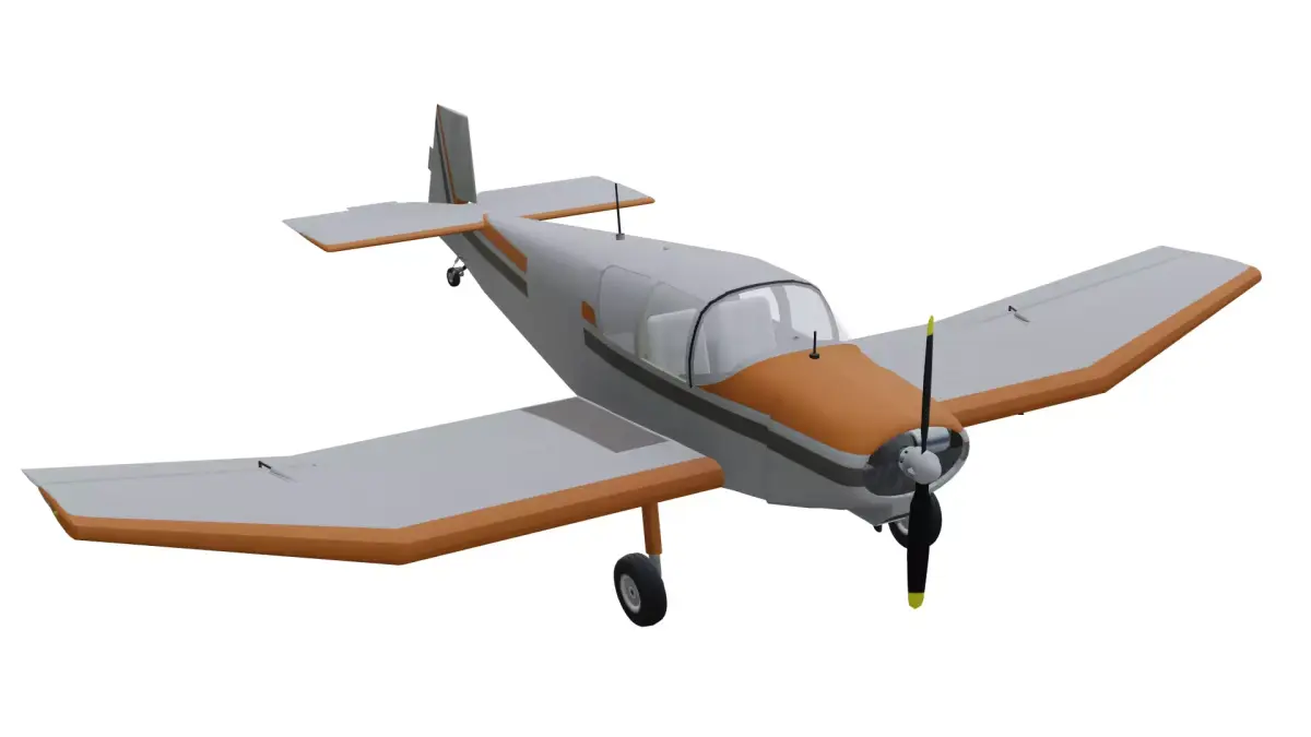 Jodel D112 Low-poly 3D model