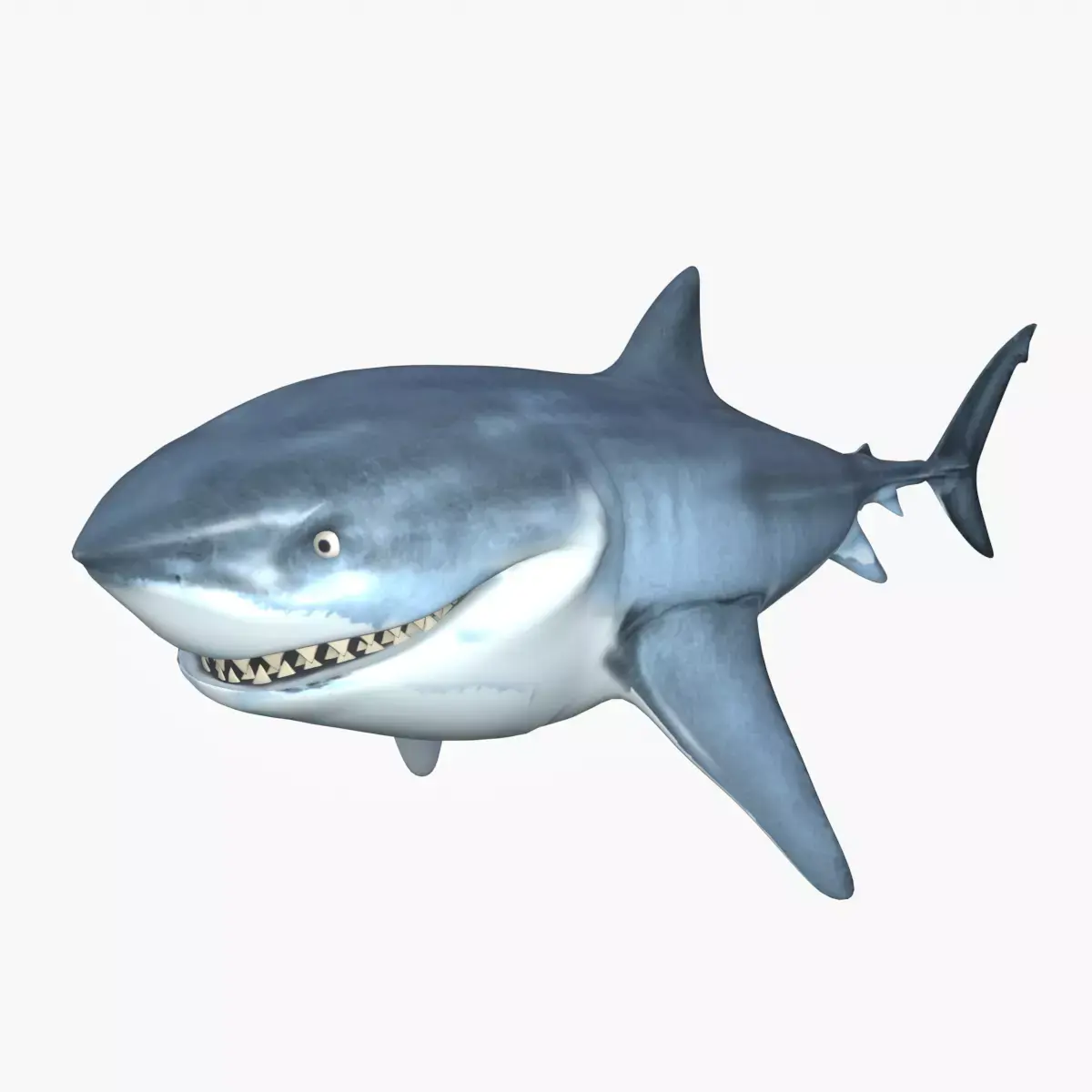 Bruce The Shark Low-poly 3D model