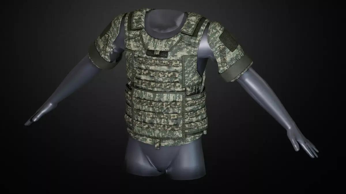 IOTV Gen vest Low-poly 3D model