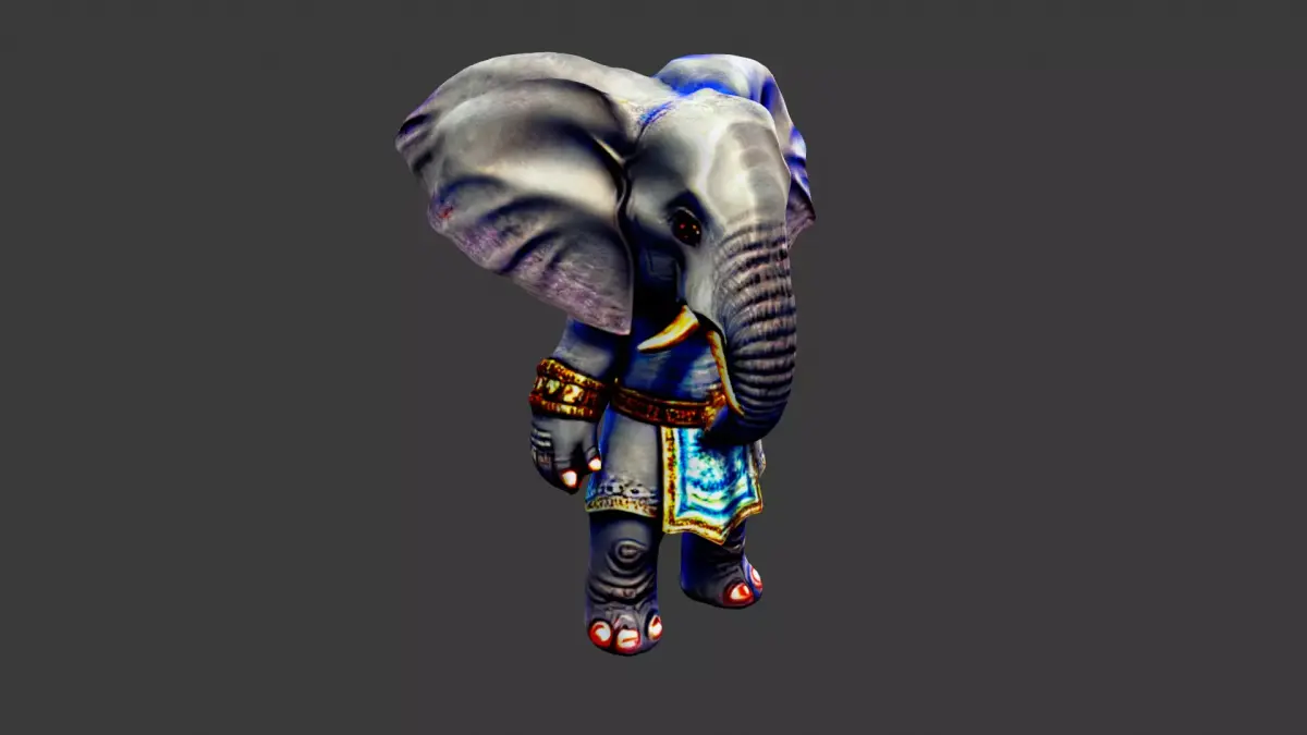 Elephant Man Low-poly 3D model