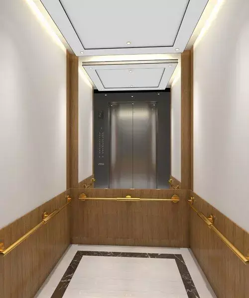 Lift indoor area Low-poly 3D model