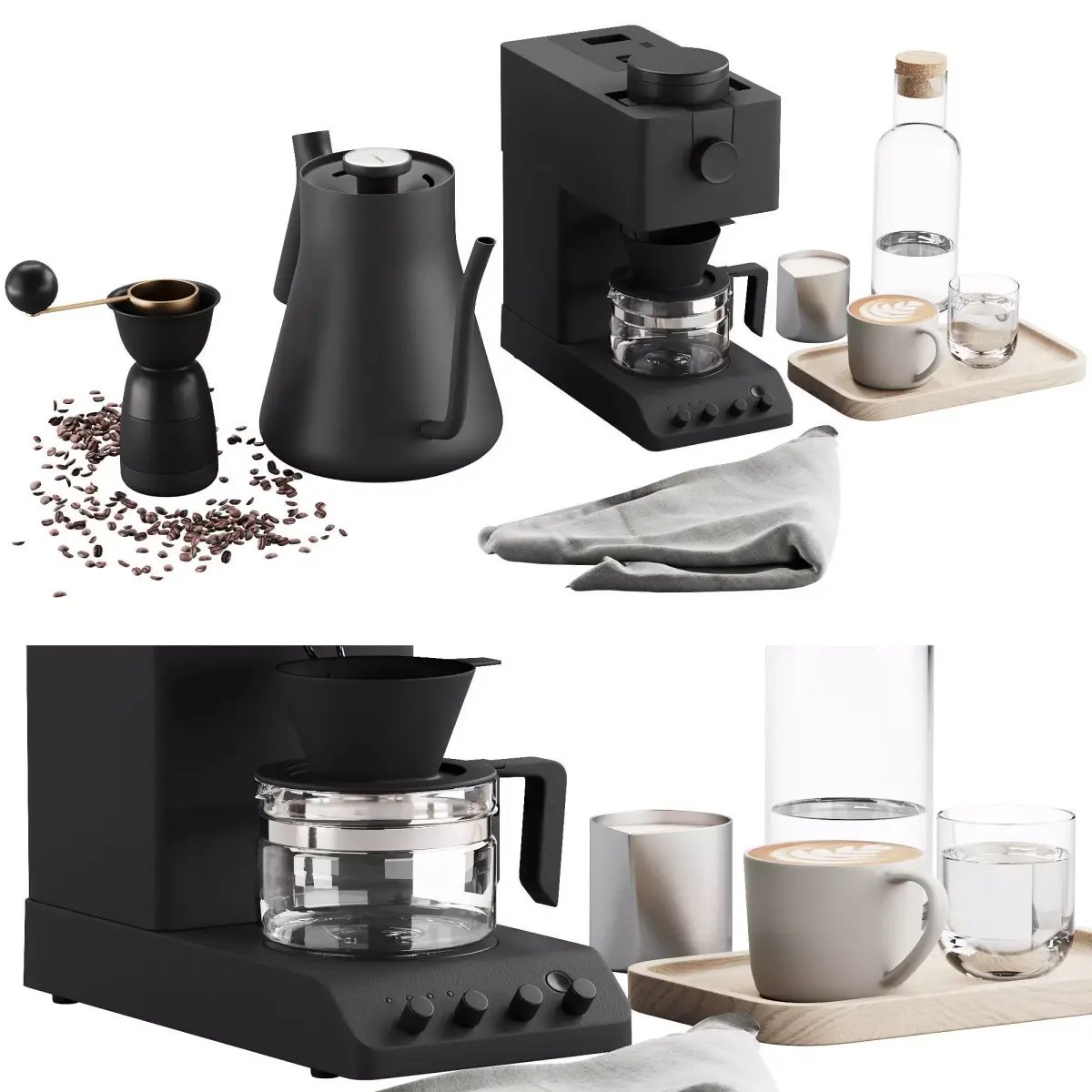473 coffee equipment set 02 fully automatic coffee maker stagg 3D model