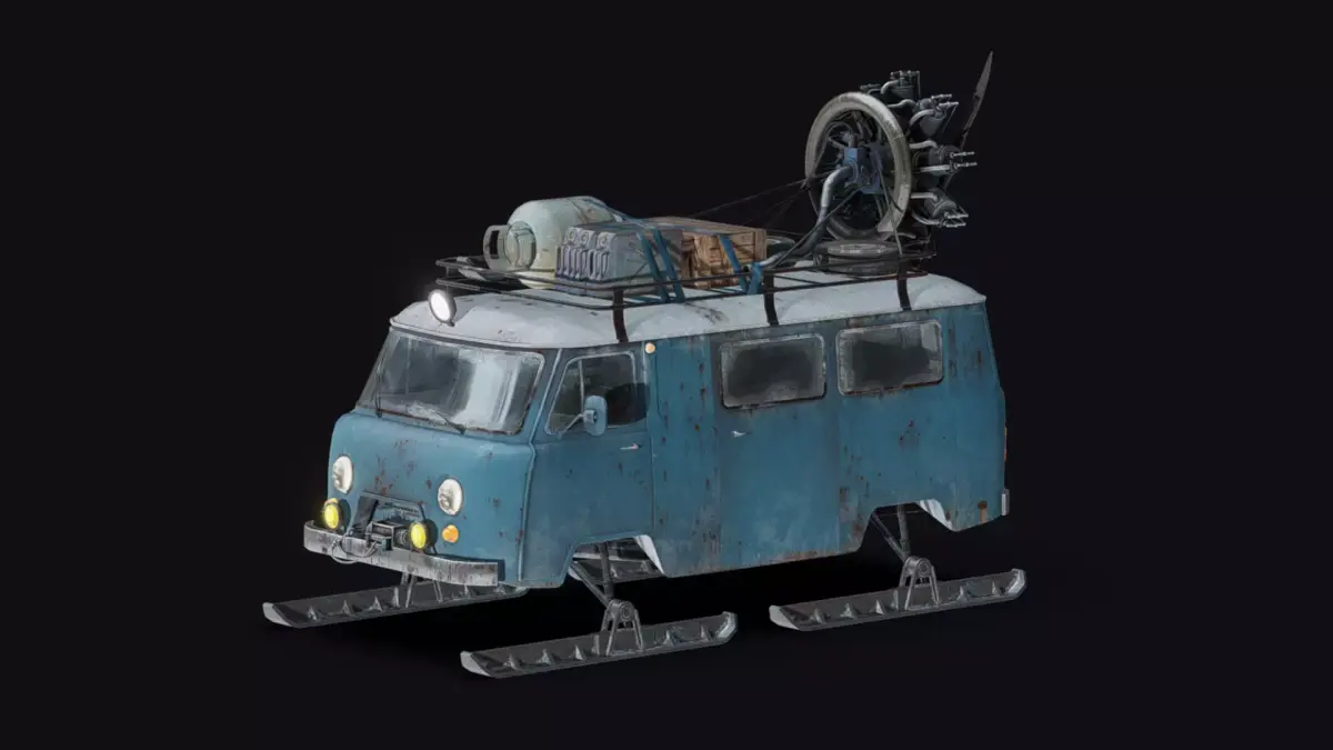 Buchanka Snow Glider Free low-poly 3D model