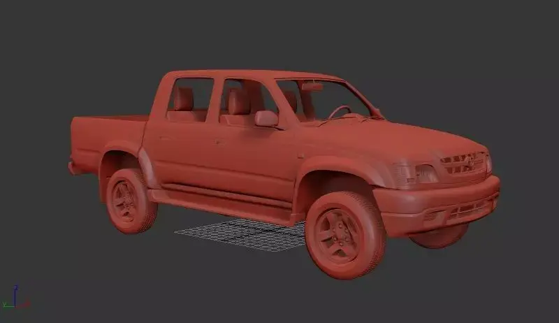 Toyota Hilux Mk6 DoubleCab 2001 3D print model