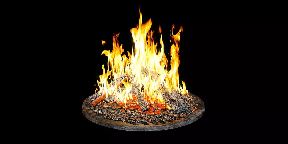 Bonfire 1 Free low-poly 3D model