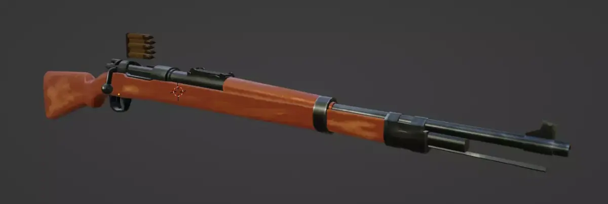 kar98k rifle Free low-poly 3D model