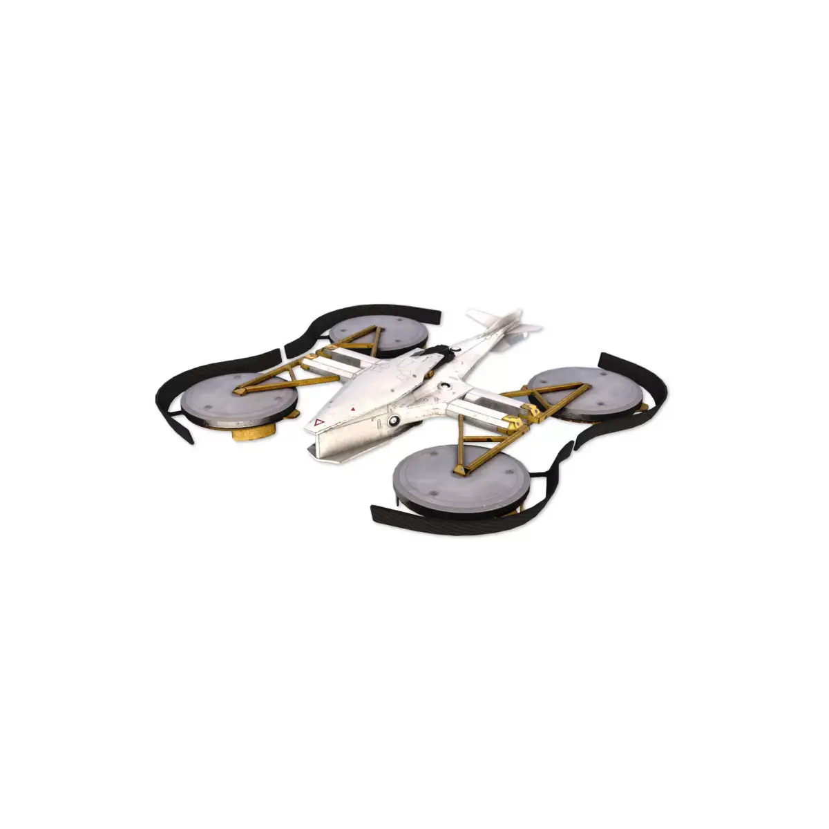 Futuristic VTOL Drone - Low Poly PBR 3D Model Low-poly 3D model