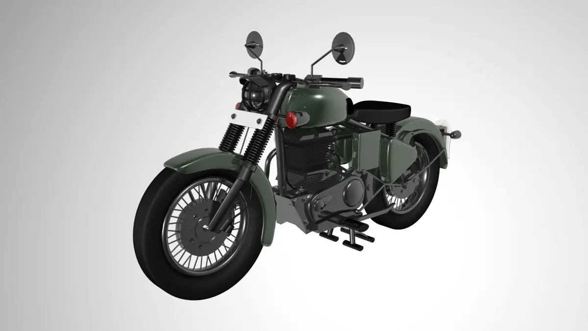 motorcycle for beginners 3D model