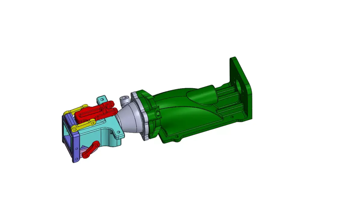 Boat Reversible Water Jet Drive 28 mm  3D print model