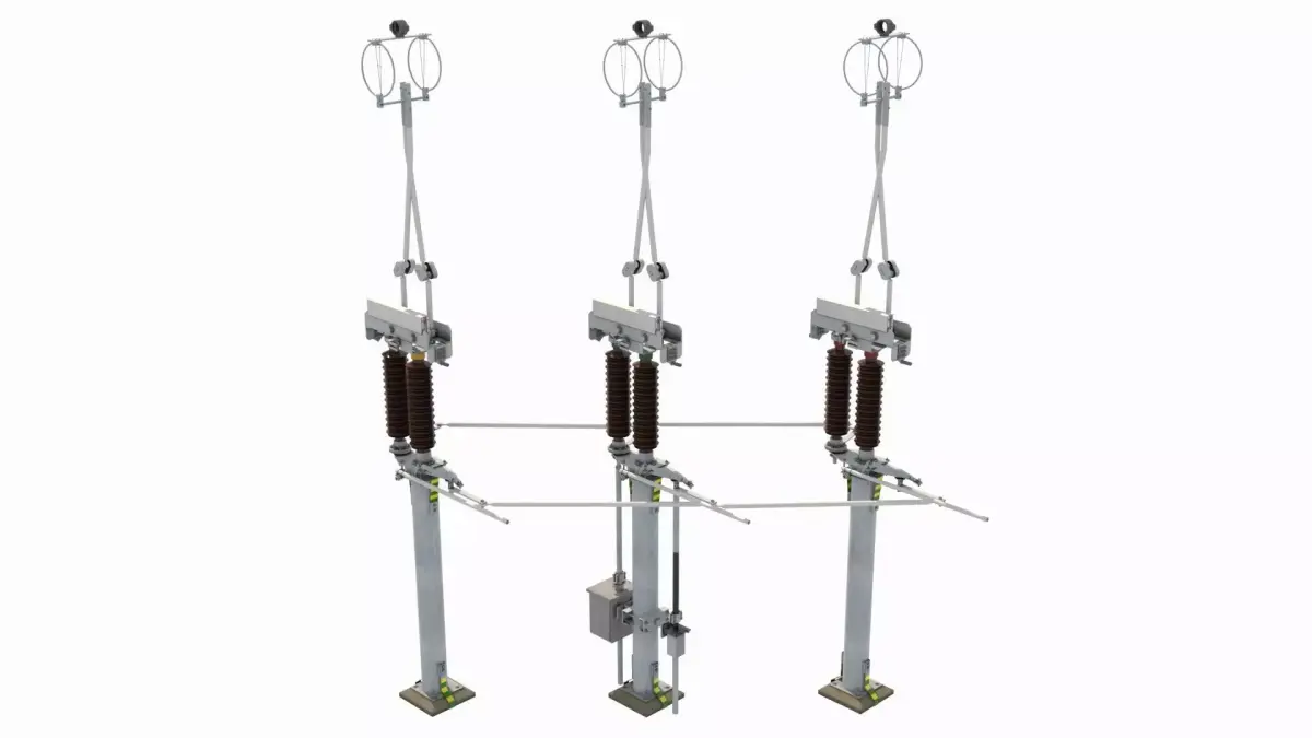 High Voltage Isolation Switch 1 3D model
