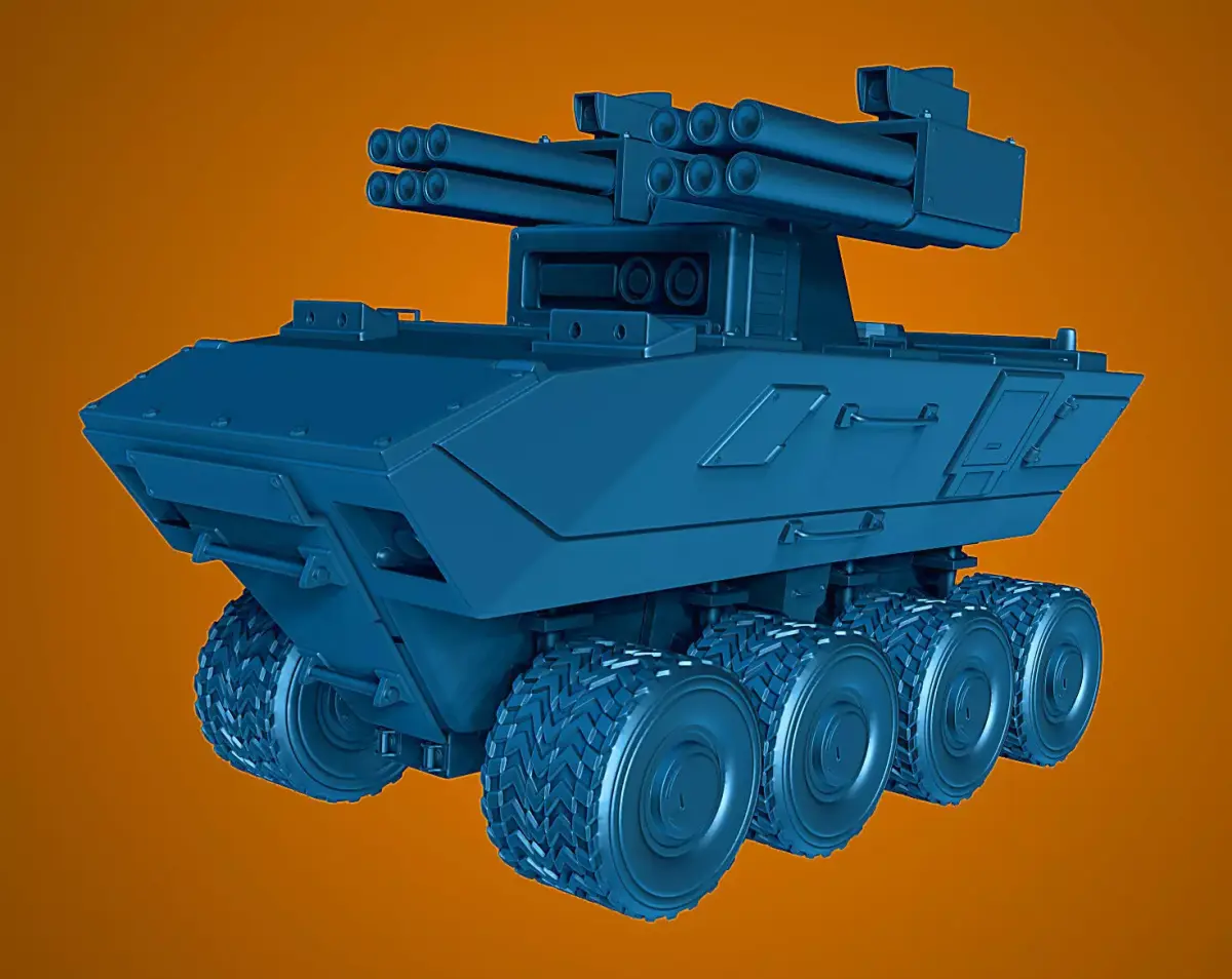 War vehicle for tabletop 3d print 3D print model