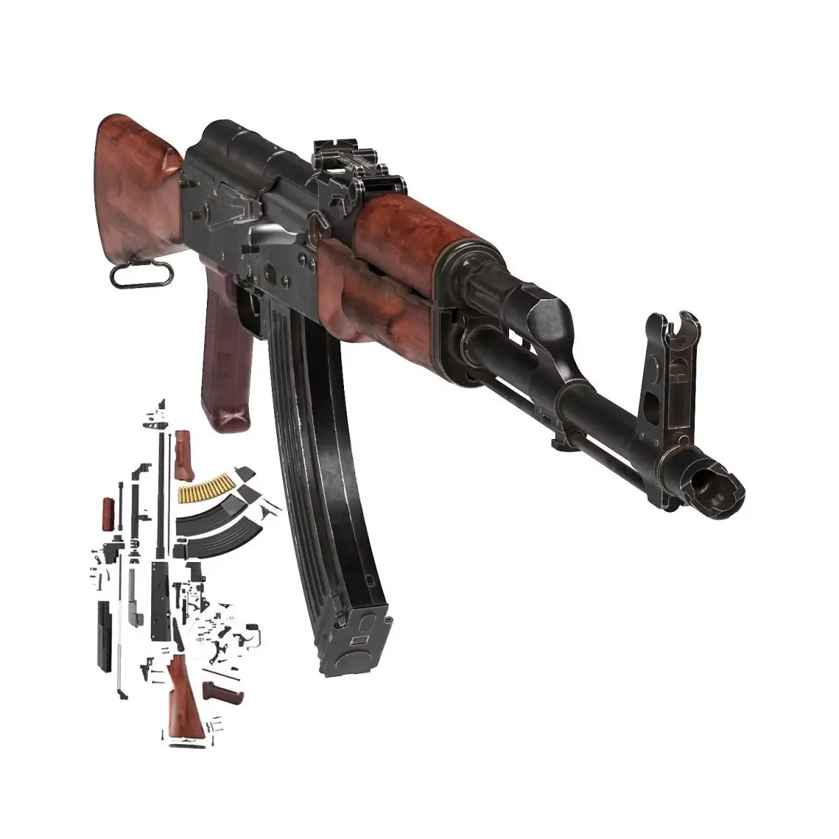 AKM Automatic Rifle 3D model