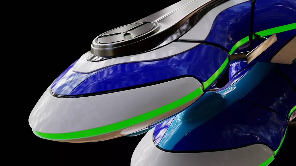 Sonic Riders Zero Gravity Blue Star gear CGI model 3D model