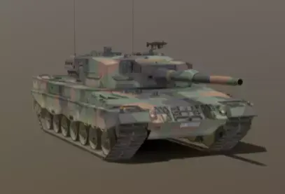 Modern Military Battle Tank  Detailed 3D Model 3D model